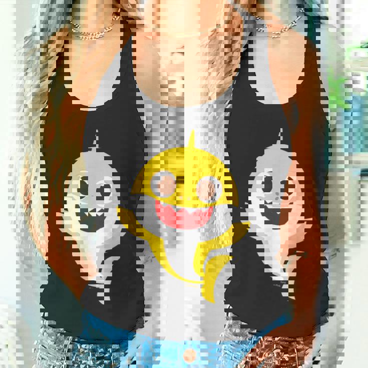 ベイビーシャーク・ハロー・サメもぞく・プレゼント・キッズ・メンズ・ウーマンズ タンクトップ