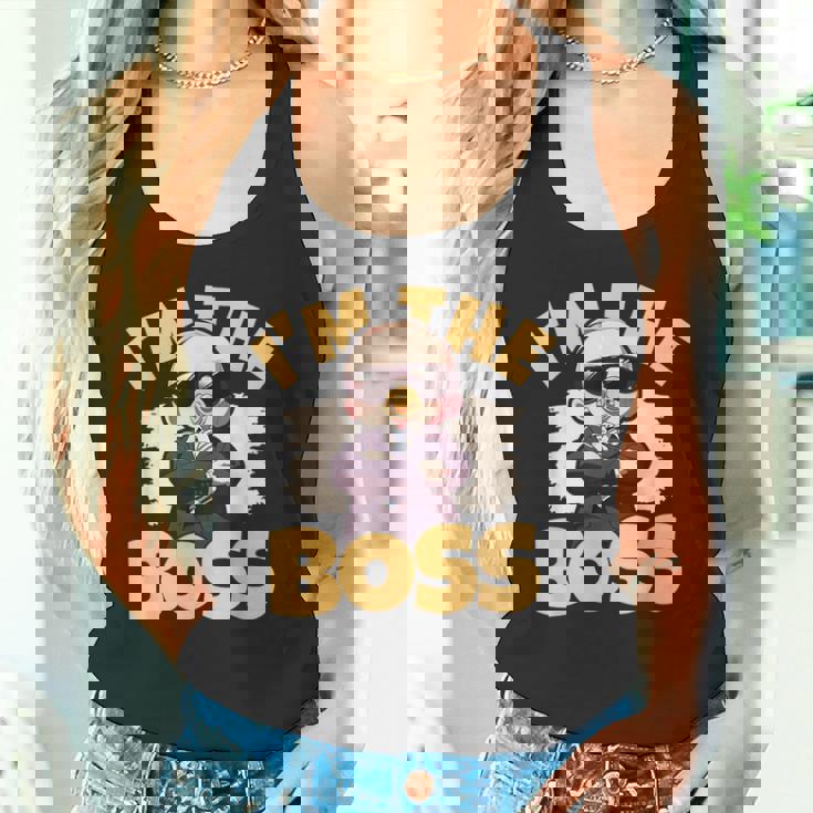 ベイビー・ボス「アイム・ザ・ボス」ライク・ア・ボス・キッズ タンクトップ