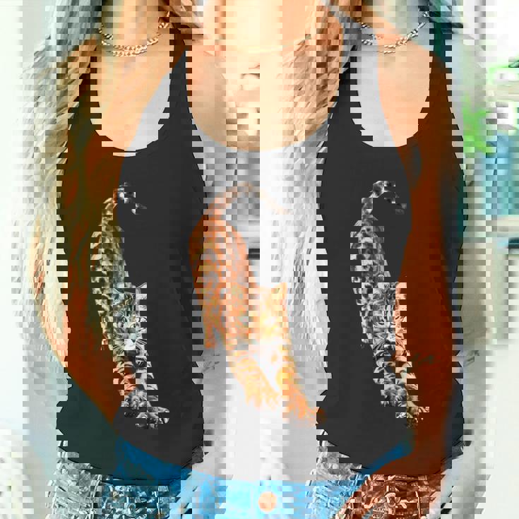 ベンガル猫ストレッチ タンクトップ