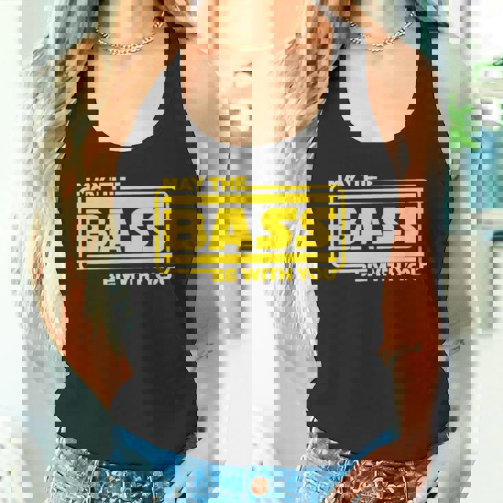 ベース ギター ドラム May The Bass Be With You ベーシスト ドラマー タンクトップ