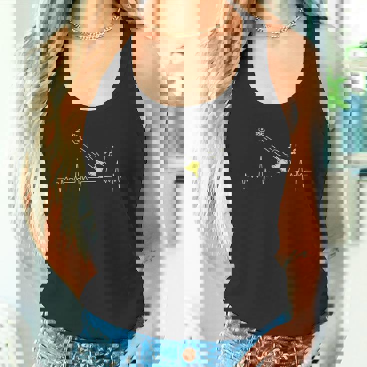 ベース・ギター・ノート ハートビート Bass Guitar Player タンクトップ
