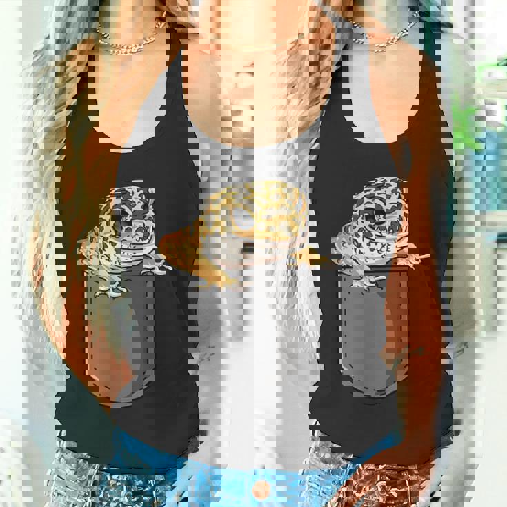 ペットヒョウモントカゲモドキギフト-私は私のヒョウモントカゲモドキが大好きです タンクトップ