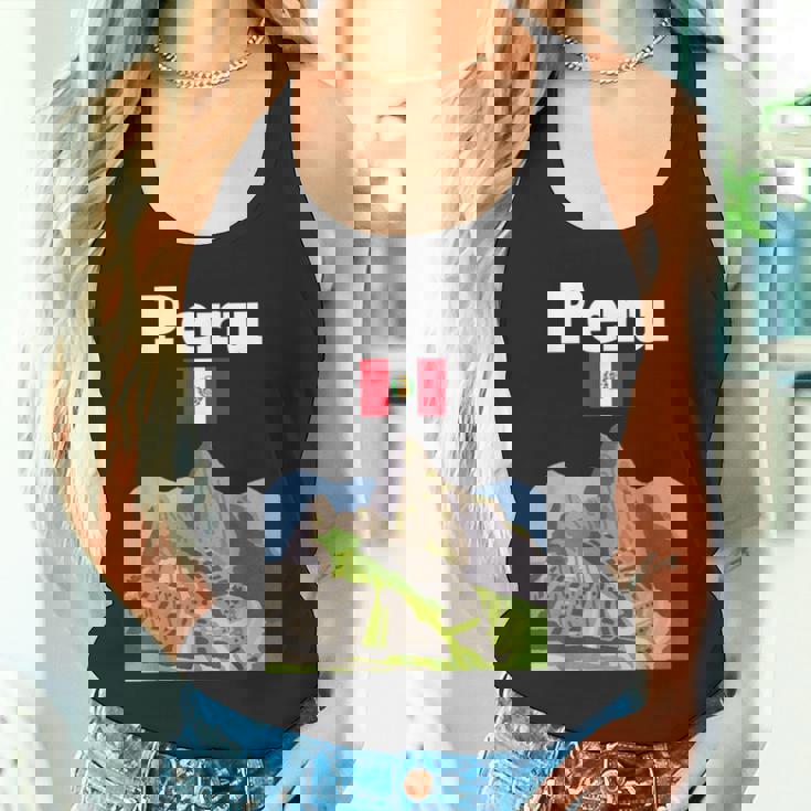 ペルー お土産 インカ マチュピチュ ペルー国旗 アンデス山脈 タンクトップ