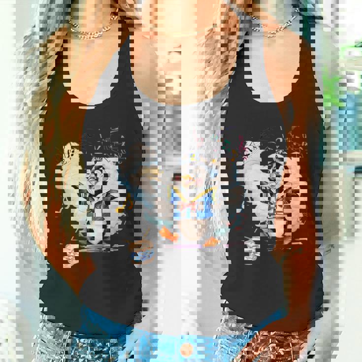 ペンギン 水兵 セーラー襟 錨マーク リボン 可愛い 赤 青 黄色 ピンク 水色 タンクトップ