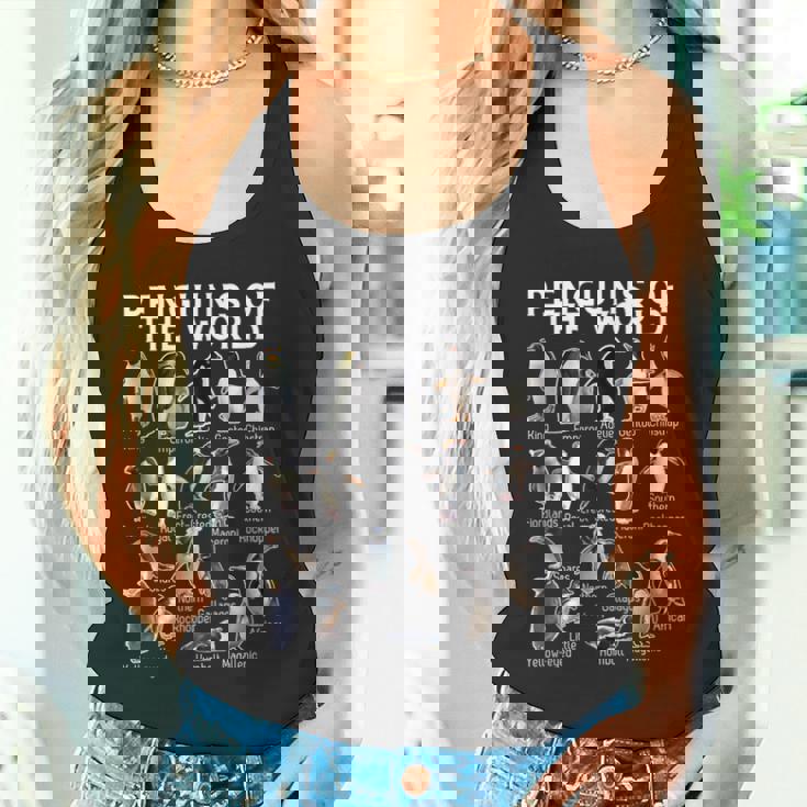 ペンギン好き 世界のペンギンズ ペンギンの種類 タンクトップ