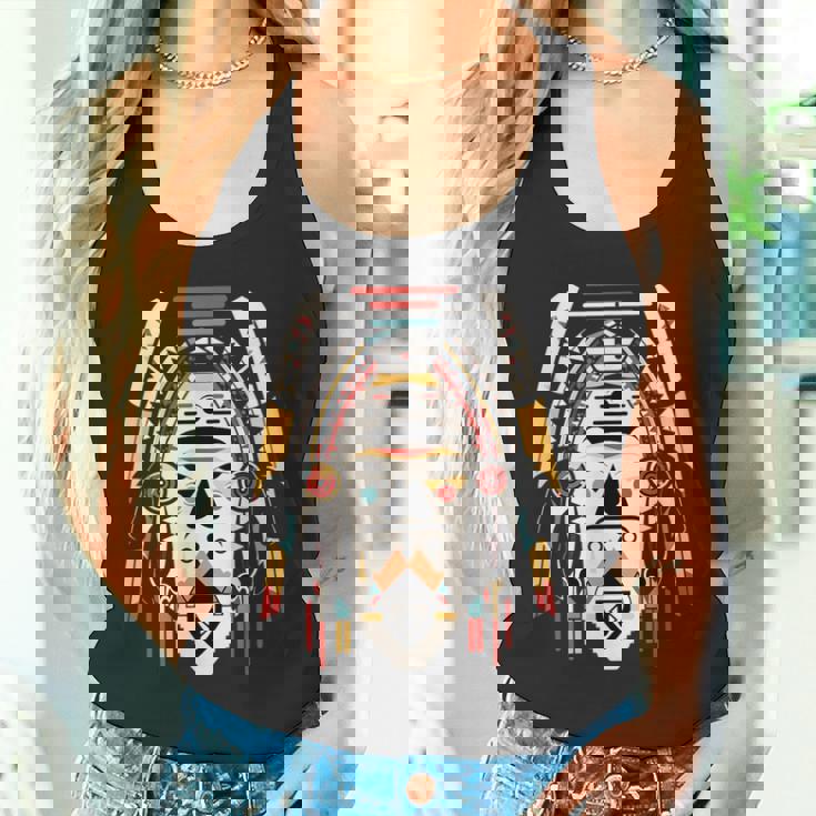 ホピ族アート シャーマン ネイティブ南西アメリカ インディアン スタイル タンクトップ