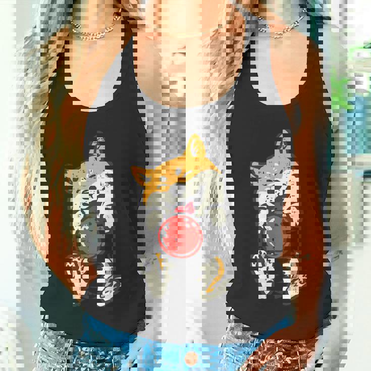 ボウリング 柴犬 犬 ポケット カワイイ ボウラー メンズ レディース キッズ タンクトップ