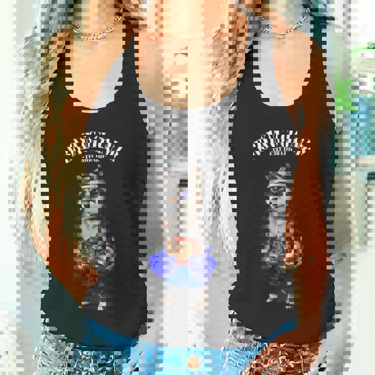 ボクシングチャンピオン ブラック柴犬ファイター タンクトップ