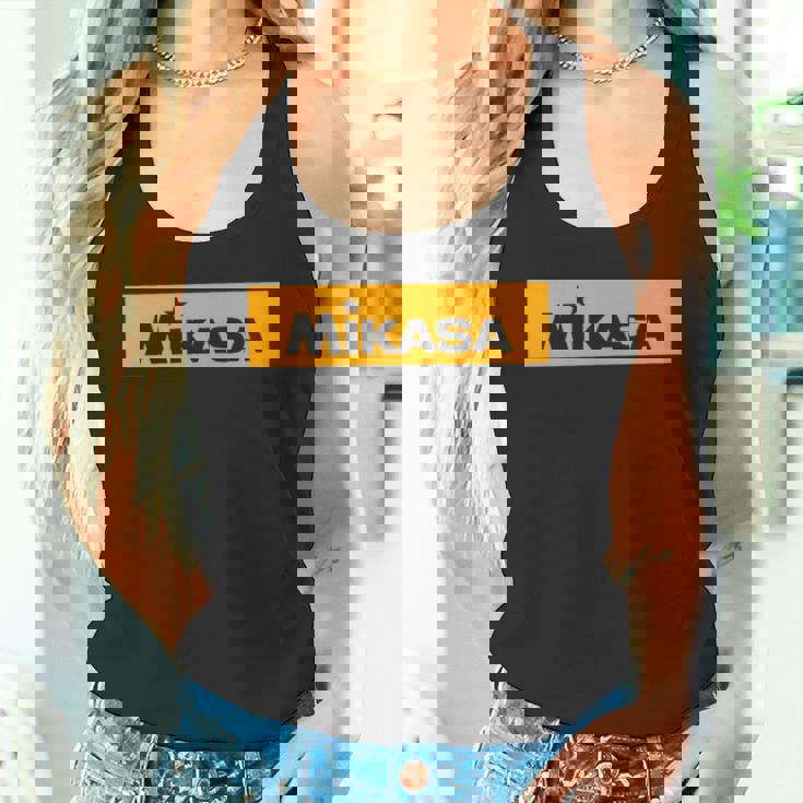 ボックスロゴ オレンジカラー バレーボール タンクトップ