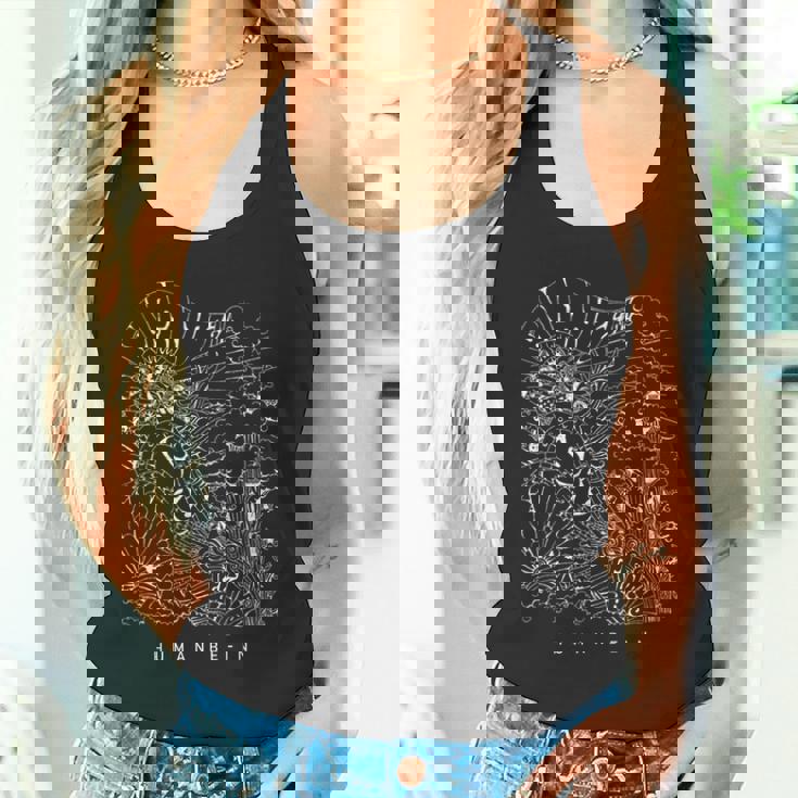 ボヘミアン ヒッピー サイケデリック ヨガ マインドフルネス デザイン タンクトップ