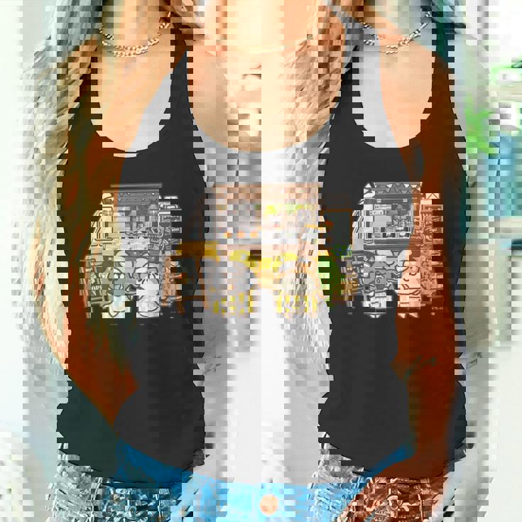 ボンレス犬とボンレス猫 キッチンカー ダークカラー タンクトップ