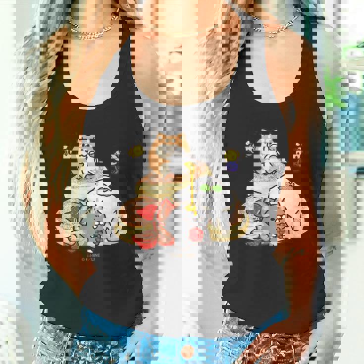 ボンレス犬とボンレス猫 パンケーキ タンクトップ