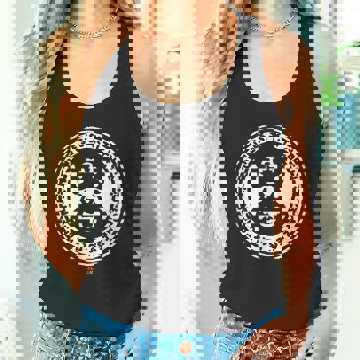 ボンレス犬とボンレス猫 ロゴ ダークカラー タンクトップ