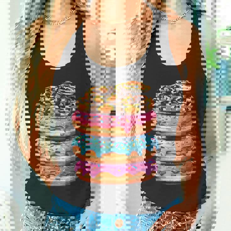 ボール パイソン ドーナツ好き 面白い タンクトップ