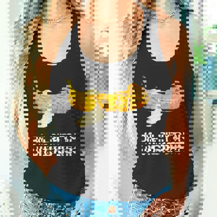 ボールパイソン ささやき蛇 爬虫類 爬虫類 バナナ タンクトップ