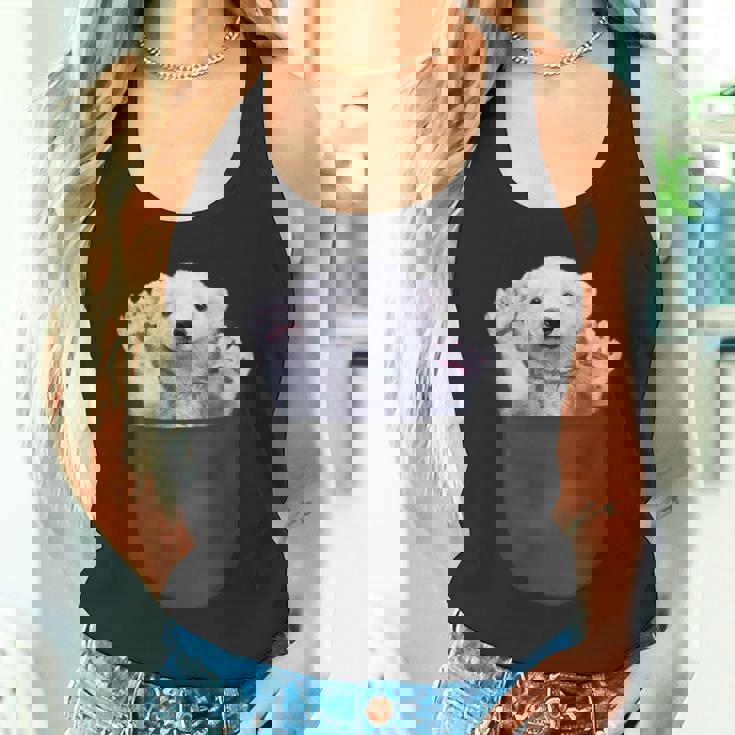 ポケット 北極熊 クマ タンクトップ