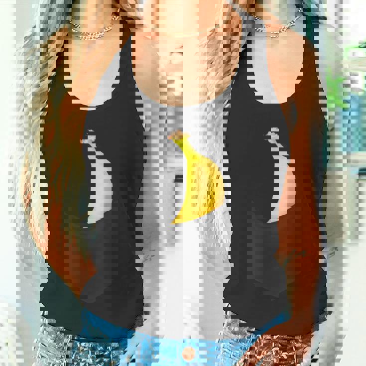 ポケットに入ったバナナフルーツ、胸に面白いバナナ。 タンクトップ