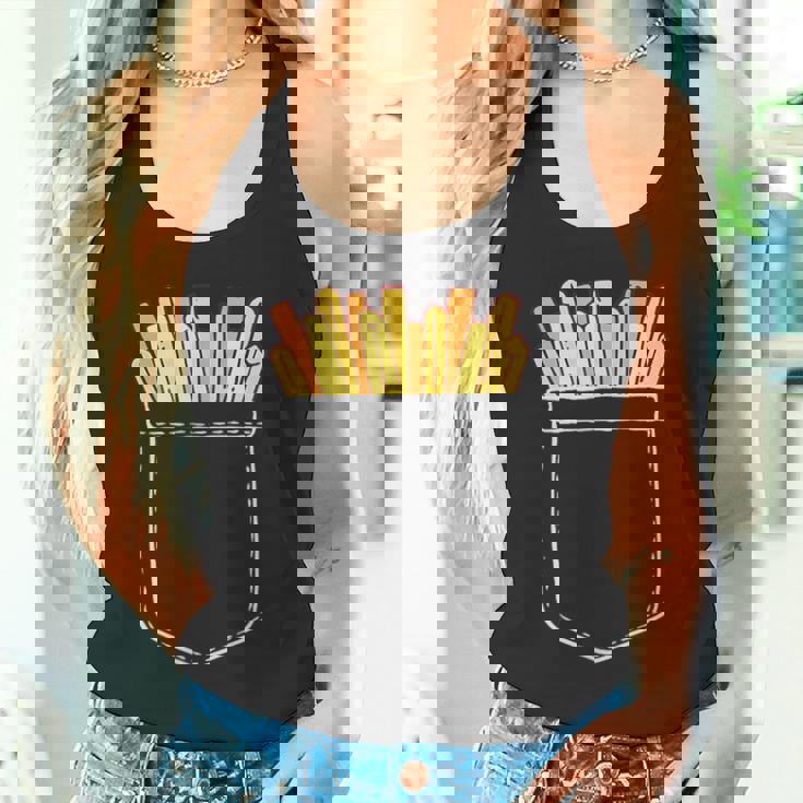 ポテト ポケット ポケットにポテト フライドポテト おもしろ ポテト好き タンクトップ