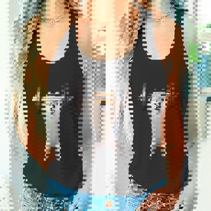 ポメラニアン イヌ 面白いtシャツ 犬 筋トレ 文字入り メンズ おもしろ 面白い 服 グッズ 文字tシャツ ネタ タンクトップ