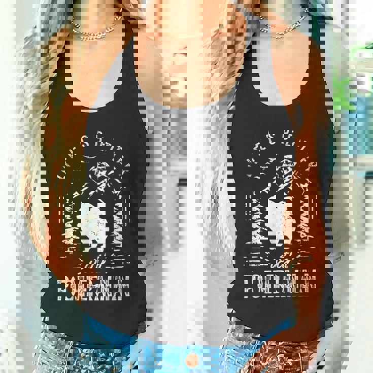 ポメラニアンライフベターママパパ犬 タンクトップ