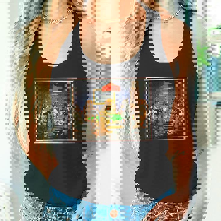 ポーカーをする犬 カード 絵画 タンクトップ