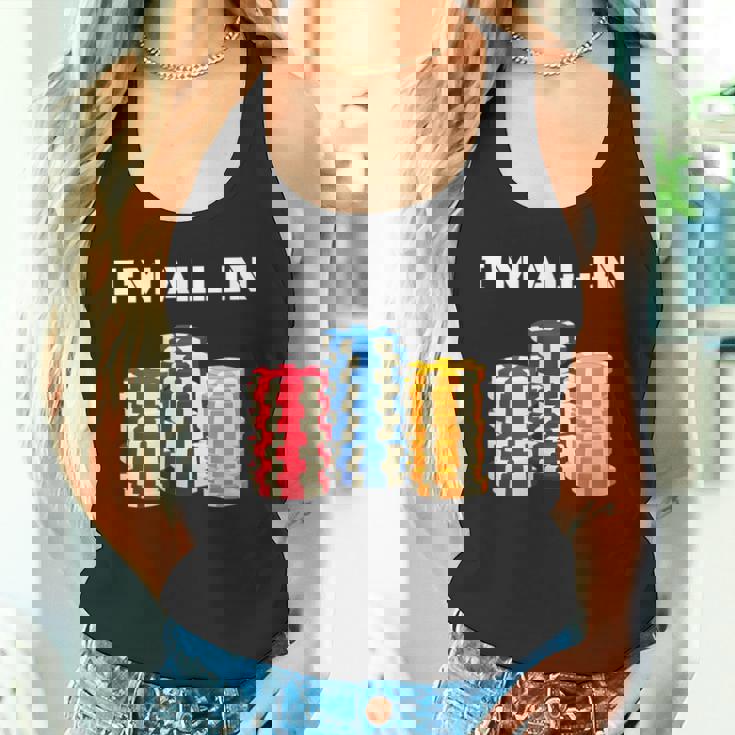 ポーカープレイヤー I'm All In カード カジノ 恋人 ギフト ギャンブル タンクトップ