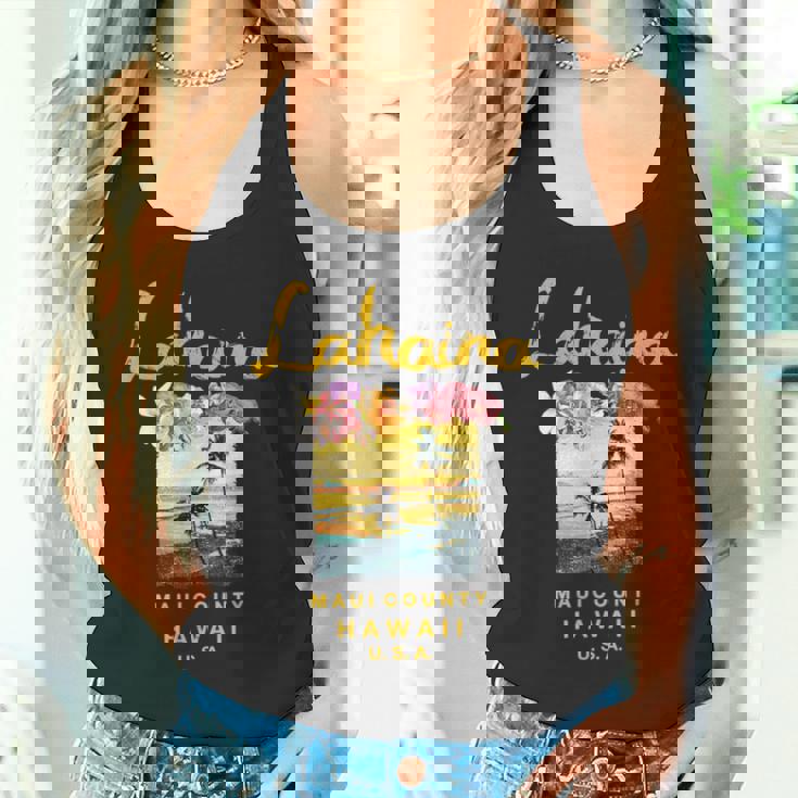 マウイ ラハイナ ハワイ ヴィンテージ ハワイアン タンクトップ