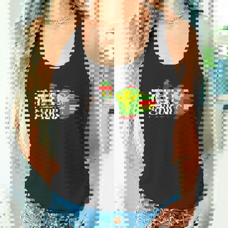 マウイ・ハワイ・ストロングのために祈って タンクトップ