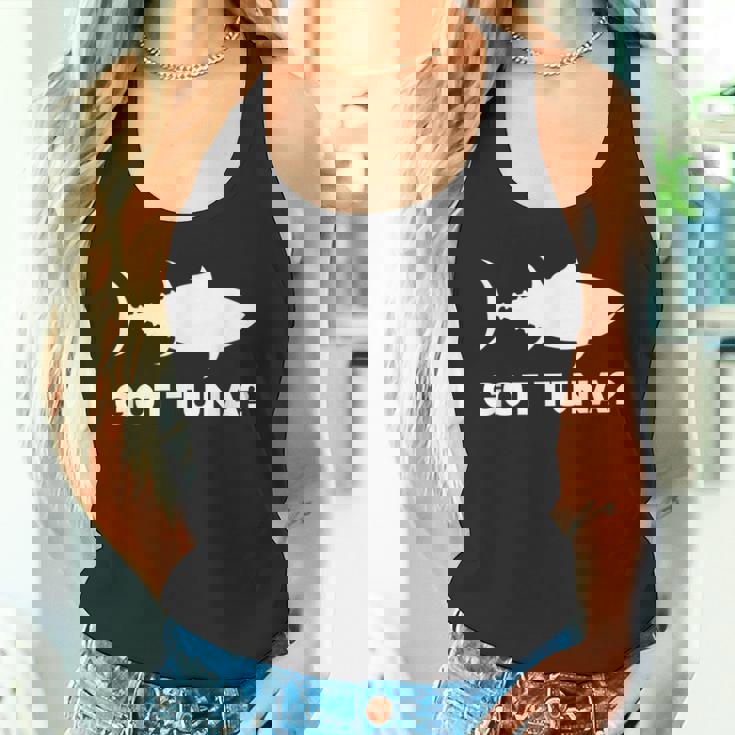 マグロの魚好きのギフト マグロを手に入れた 面白い釣り タンクトップ