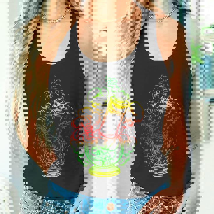 マリファナ スカル ボング 大麻 ウィード 420 ラスタ ギフト タンクトップ