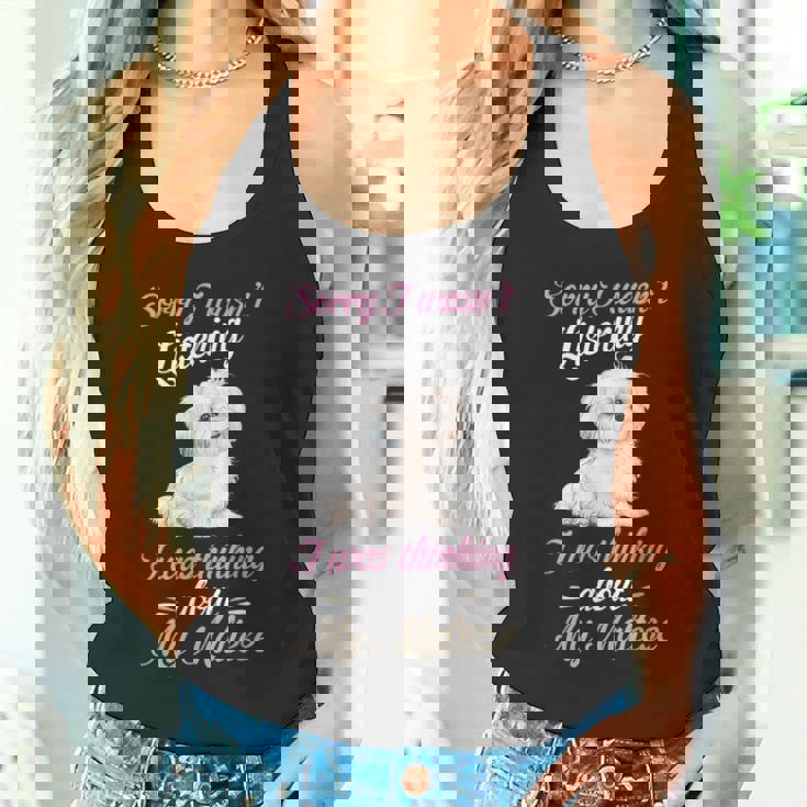 マルチーズすみません、マルチーズ犬の飼い主マルチプーの話を聞いていませんでした タンクトップ