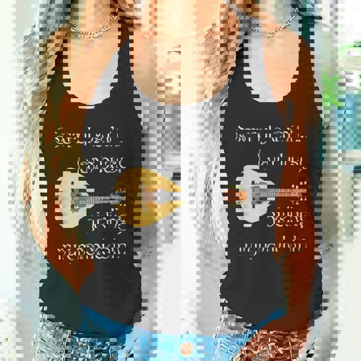 マンドリンピッキング ミュージシャン 音符 フォークミュージック タンクトップ