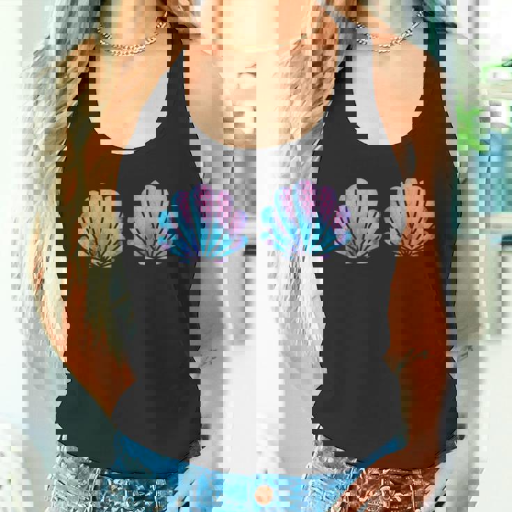 マーメイド貝殻シャツ 貝殻ビキニ 水着 ブラシャツ タンクトップ