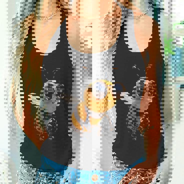 ミツバチのモチーフ養蜂家養蜂家ミツバチお父さん甘い蜂 タンクトップ