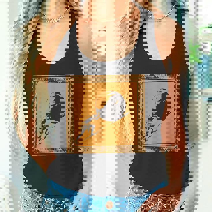 ミニマリストシーシュポス神話 ギリシャ神話 古代ギリシャ美術 タンクトップ