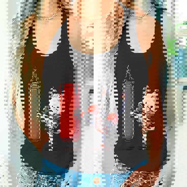 ムエタイ猫、キックボクシング タンクトップ