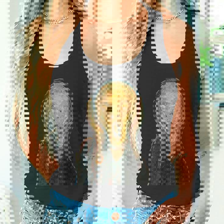 ムンクの叫び《切り抜き》【世界の名画】エドヴァルド・ムンク Munch 美術館アート タンクトップ