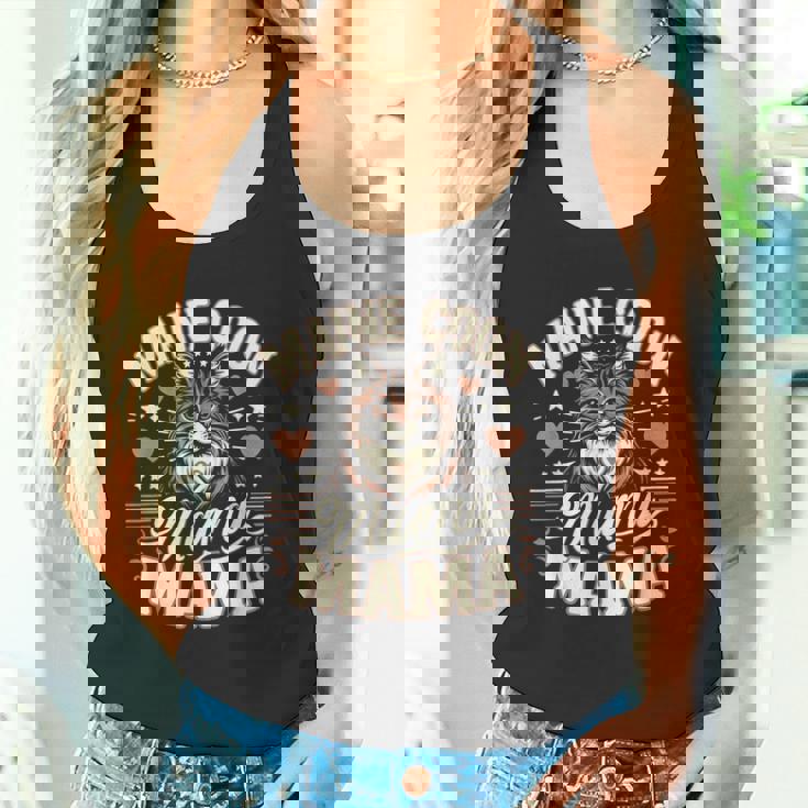 メインクーン猫種ペット-メインクーンママ タンクトップ