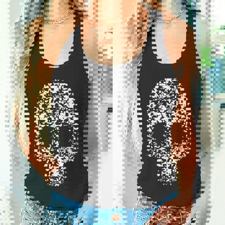 メキシコ人のための死者の日デザインのシュガースカルカラベラ タンクトップ