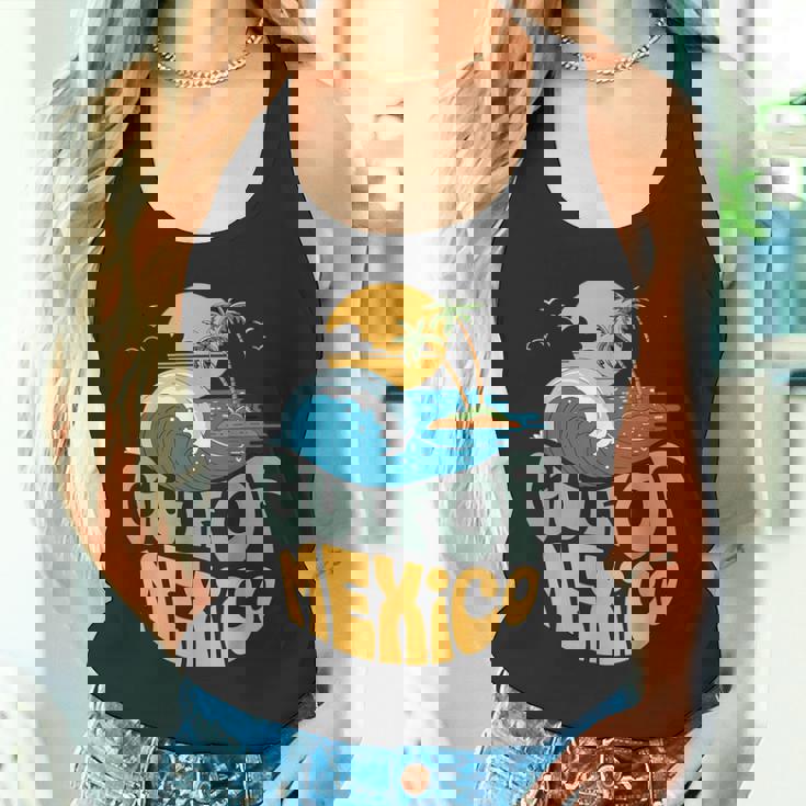 メキシコ湾 1550 レトロ ビーチ ゴルフォ・デ・メキシコ メンズ レディース タンクトップ