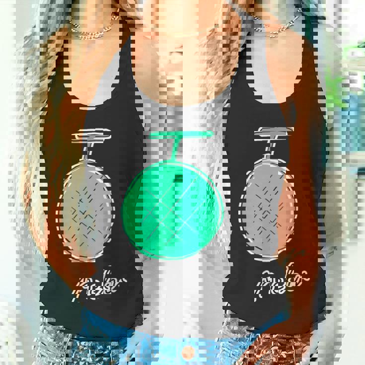 メロン Melon 『フルーツ ポップ』果物 シンプル ゆるい かわいい 落書き イラスト タンクトップ