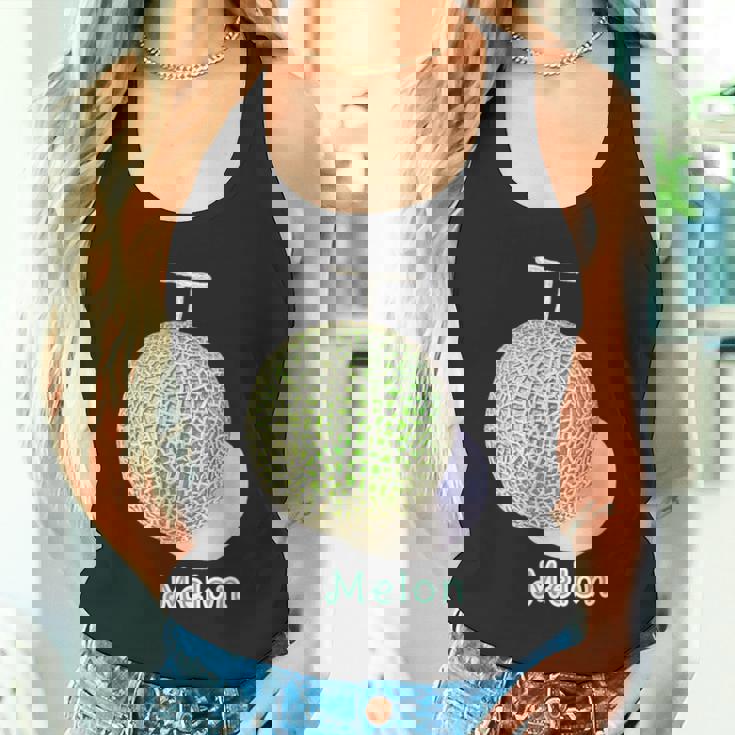 メロン Melon 『フルーツ ポップ』果物 リアル シンプル かわいい イラスト タンクトップ