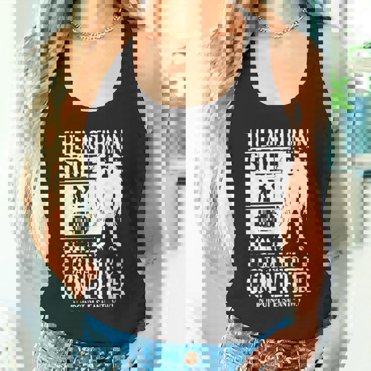 モスマンが私の触媒コンバーターを盗んだ Moth Man Cryptid タンクトップ