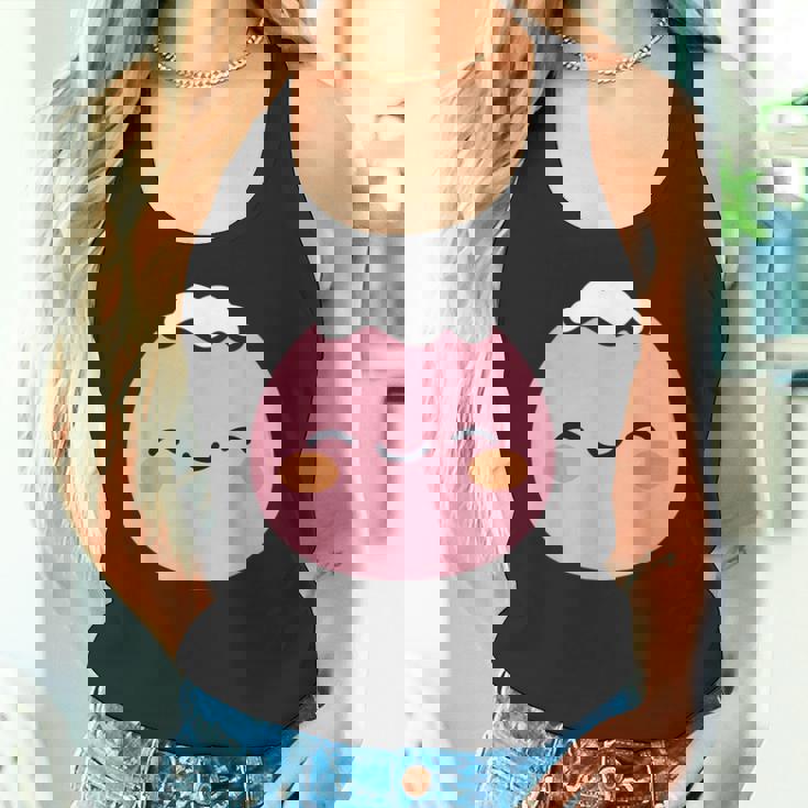 ユーモア餅 シンプルでミニマルな和スイーツ餅 Mochi タンクトップ