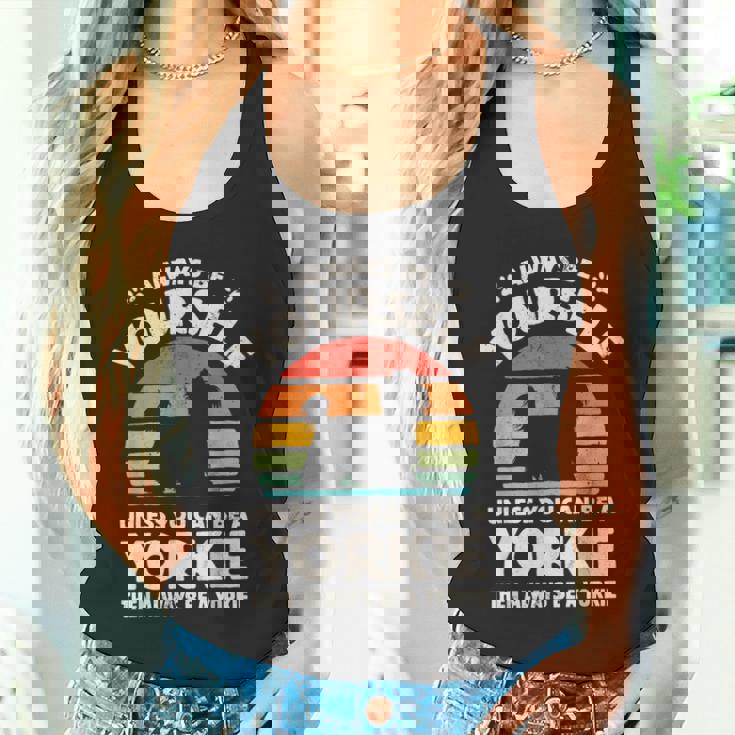 ヨークシャーテリア Always Be Yourself レトロ 70年代犬 タンクトップ