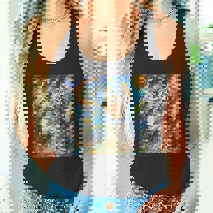 ヨークシャーテリア 星月夜シャツ ヴィンセント・ヴァン・ゴッホ ヨーキー タンクトップ