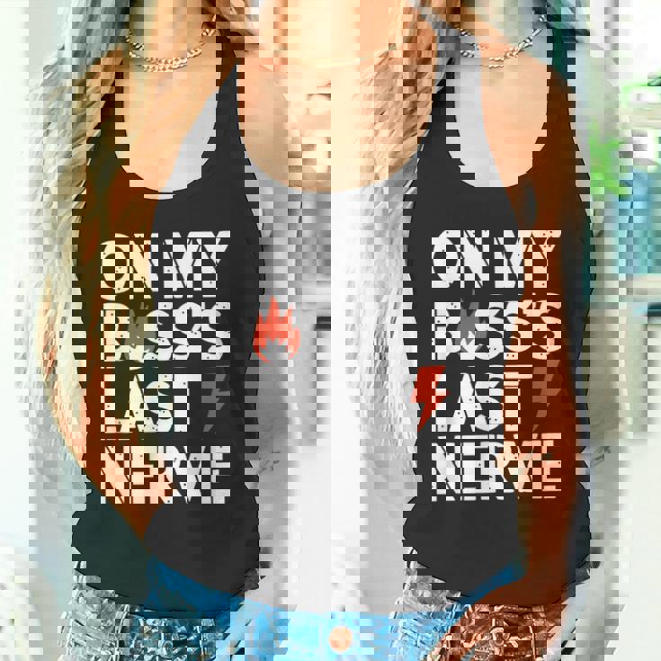 ライトニングボルトでボスの最後の神経質について タンクトップ