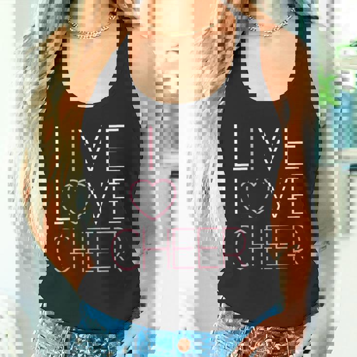 ライブ ラブ チアガール チアリーディング隊 チアリーダーチーム タンクトップ