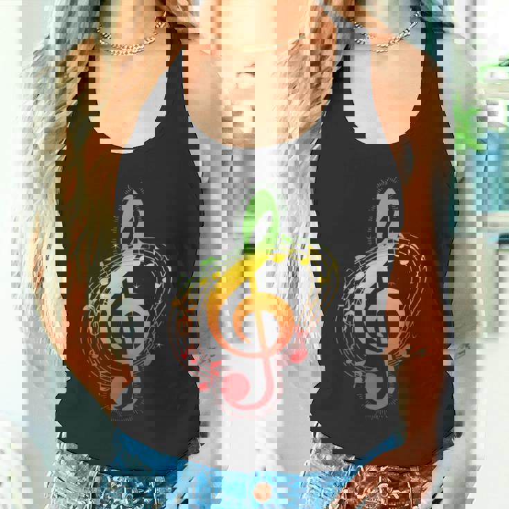 ラスタカラー音符、ジャマイカ風音楽、レゲエ タンクトップ