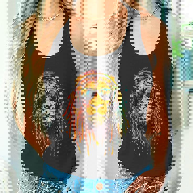 ラスタ・レゲエ Dj ユダのライオン・ラスタファリアン・ルーツ ジャマイカ タンクトップ